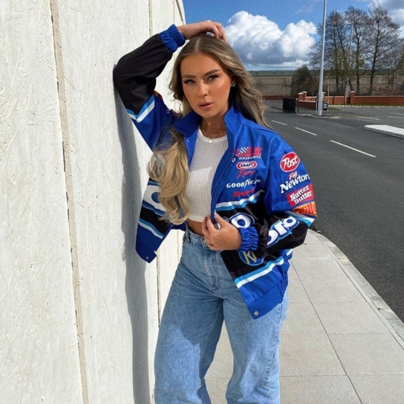 Lightweight Zip-Up OREO Racing Style Jacket - Picture 3 of 8